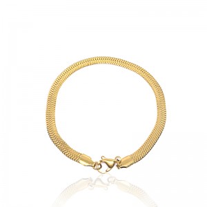 Chaîne à lame plaquée en acier inoxydable de la mode européenne et américaine