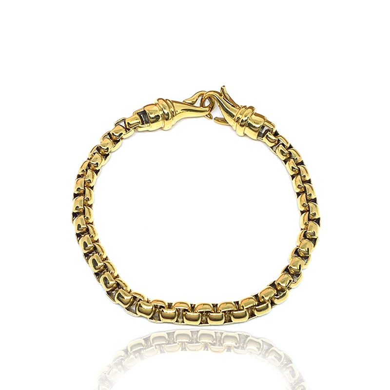 Chaîne perle généreuse en acier inoxydable de mode européenne et américaine, bracelet